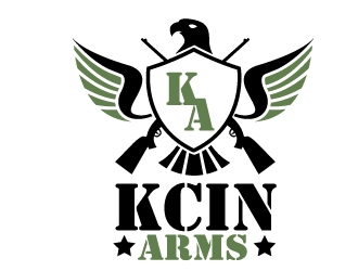 KCIN ARMS logo design by PMG