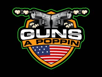 Guns A Poppin logo design by Suvendu