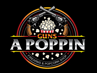 Guns A Poppin logo design by Sandip