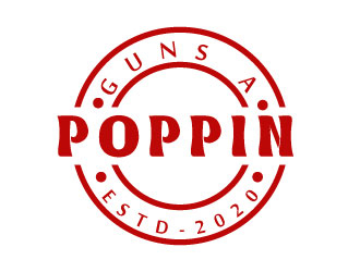Guns A Poppin logo design by Suvendu